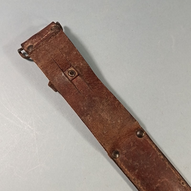 RARE !! COUTEAU DE COMBAT USM3 UTICA MARQUAGE GARDE ET MATRICULE AVEC FOURREAU CUIR USM6 MILSCO 1943